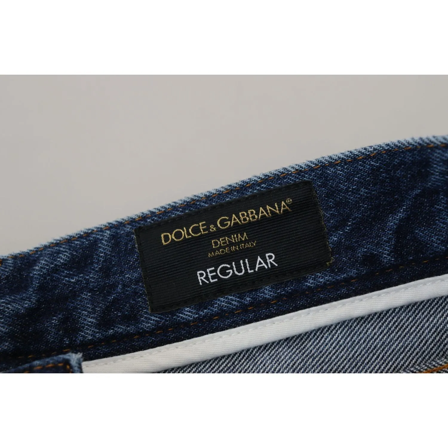 Dolce & Gabbana Chic Tattered Denim Pants for the Modern Man