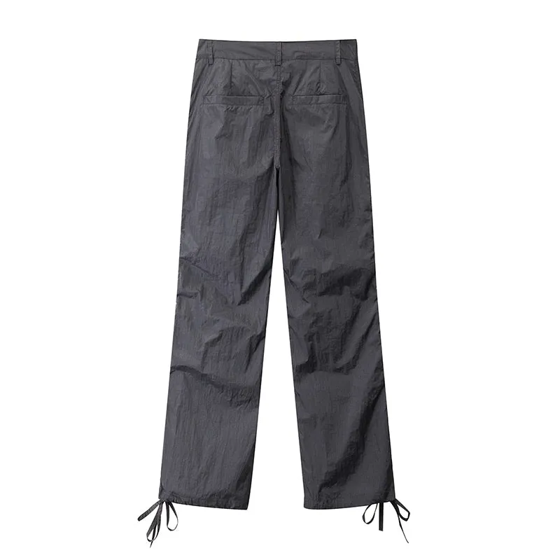 Double Hooks Streetwear Loose Cargo Pants