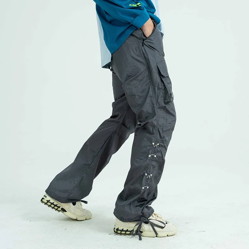 Double Hooks Streetwear Loose Cargo Pants