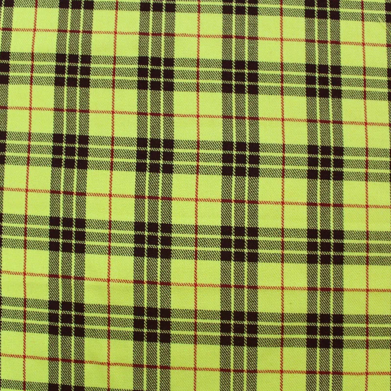 Dressmaking Clueless Viscose Mix Tartan - Mini Cher