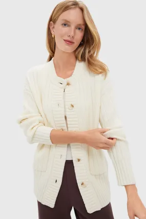 Egret Pensdale Relaxed Knit Jacket