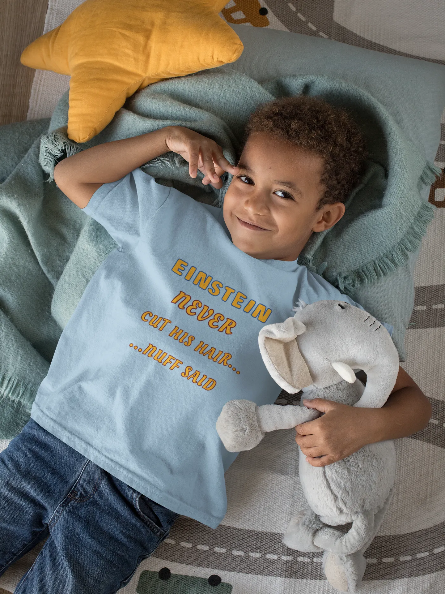 Einstein never cut his hair Toddler Tee - Boy