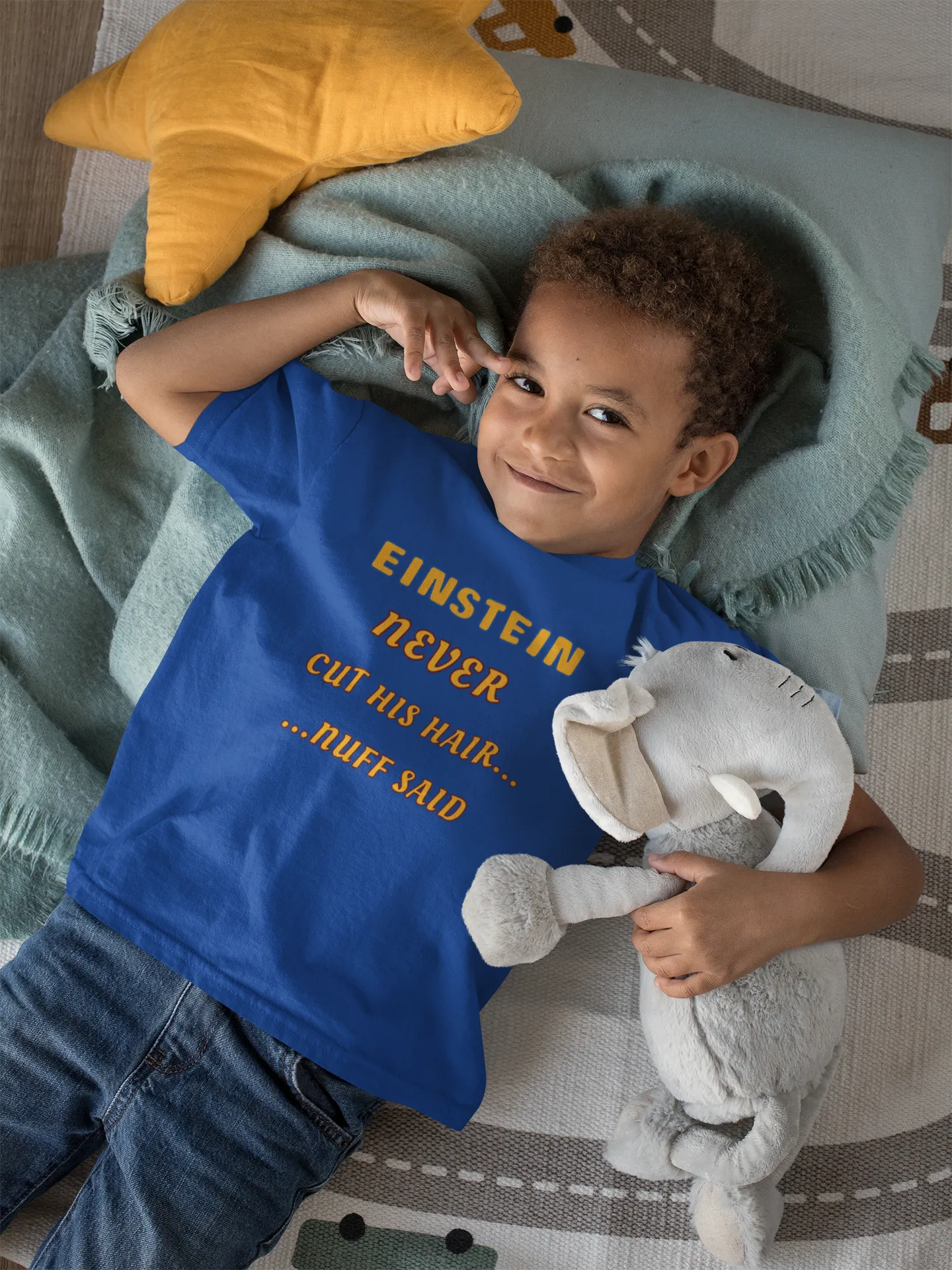 Einstein never cut his hair Toddler Tee - Boy