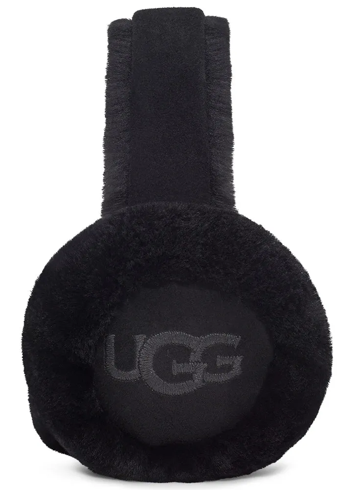 Embroidered Logo Earmuff in Black by UGG Australia