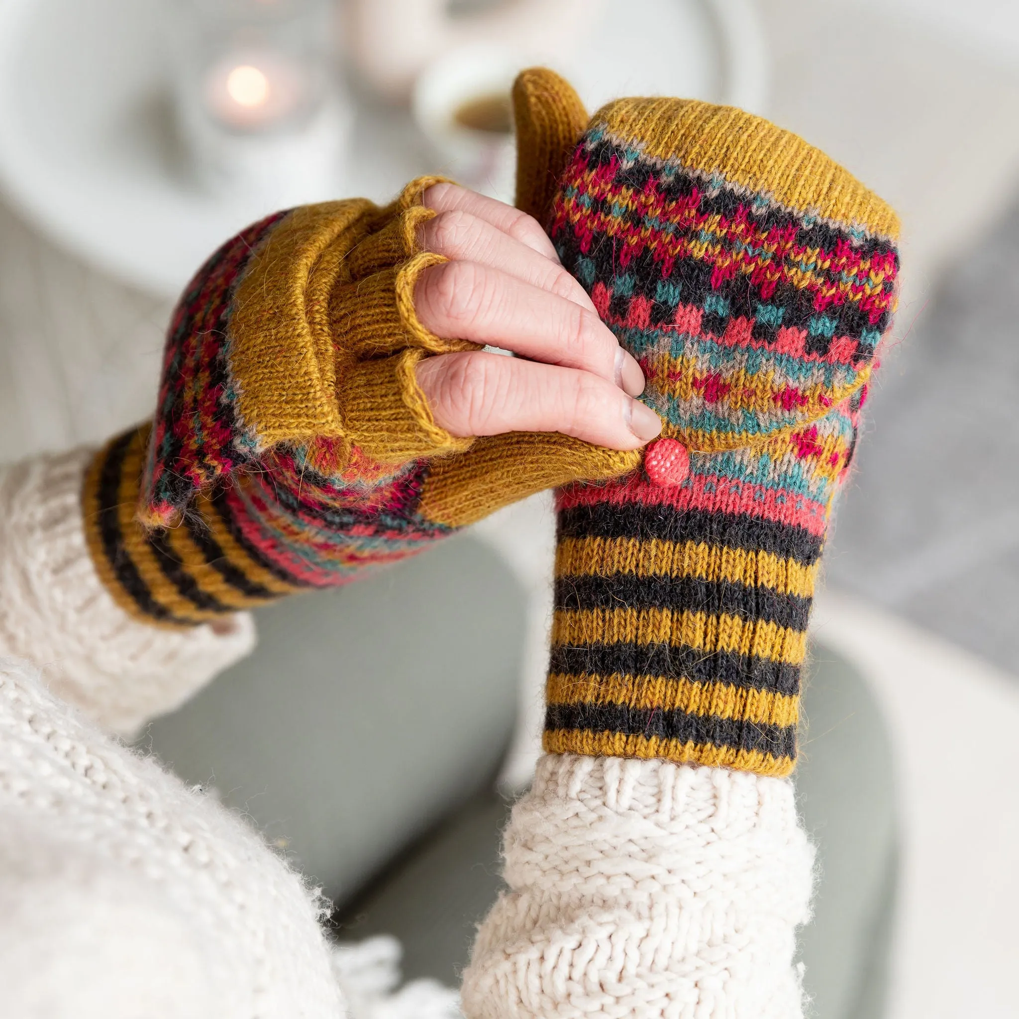 Fabulous Fairisle Knit Gloves