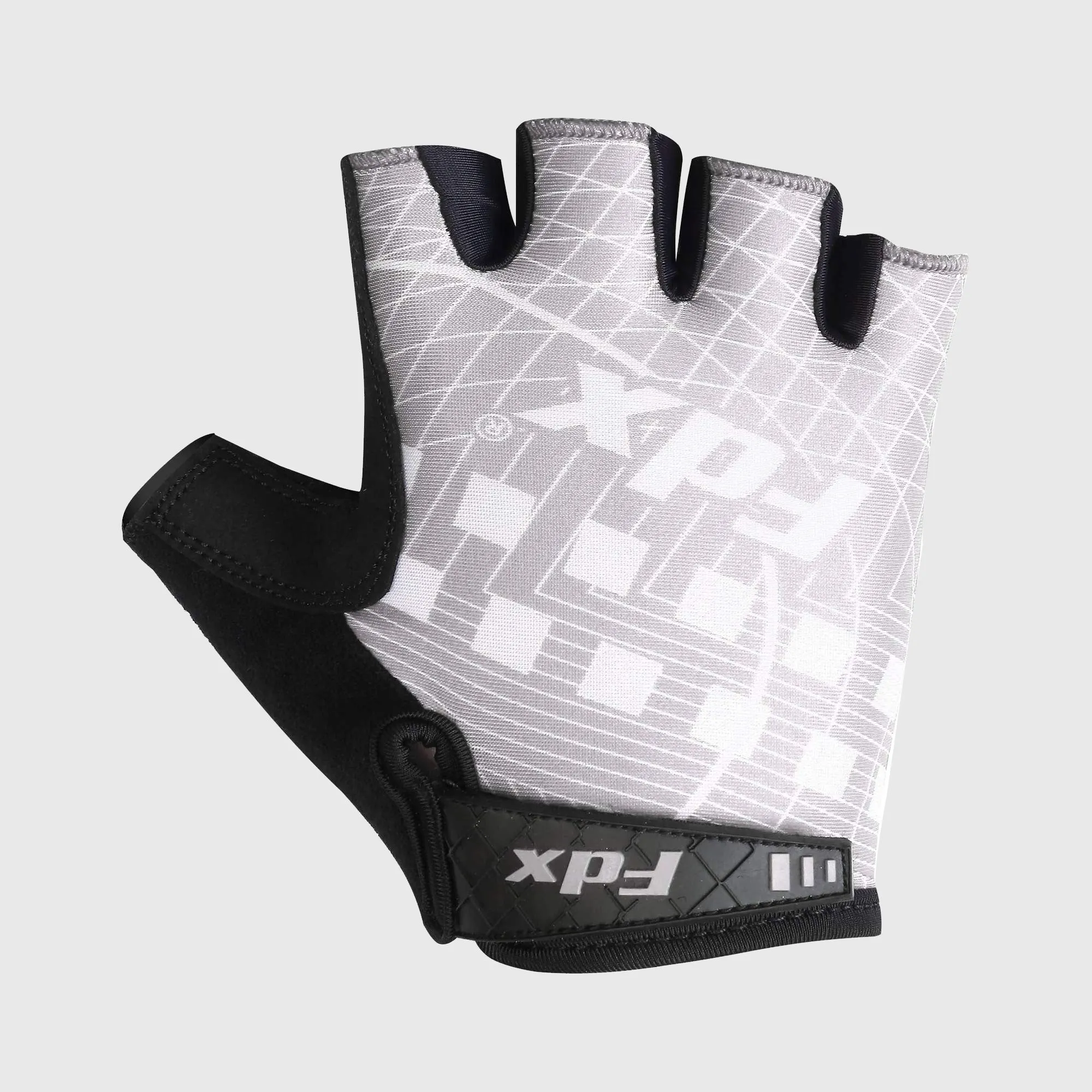 Fdx Classic Ii Grey Gel Padded Short Finger Summer Cycling Gloves