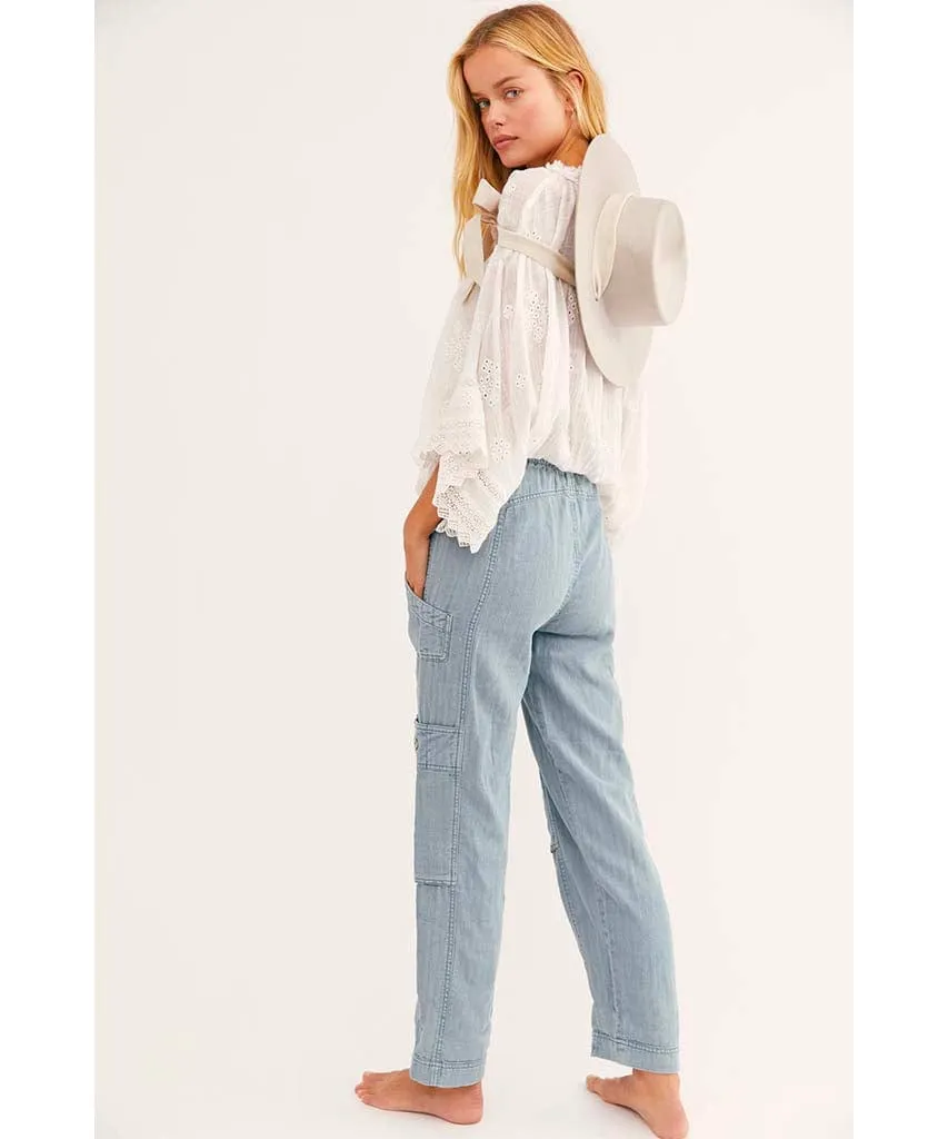 Feelin' Good Utility Pull On Pant Sea Spray