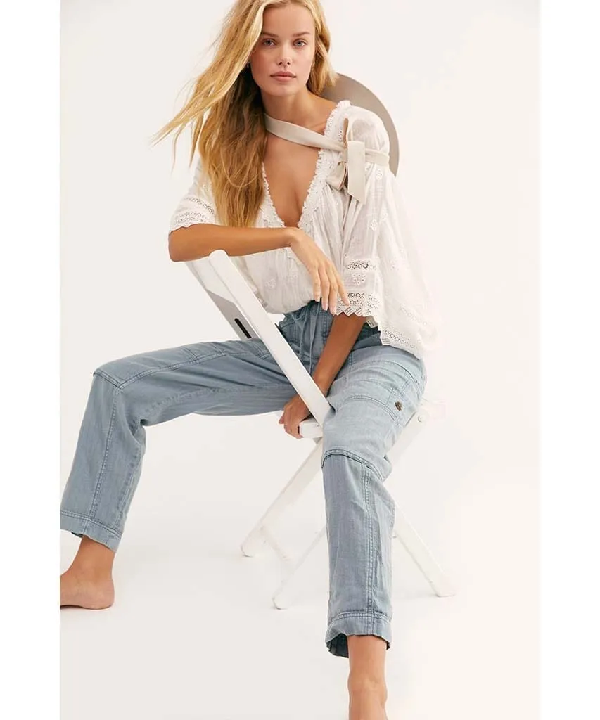 Feelin' Good Utility Pull On Pant Sea Spray