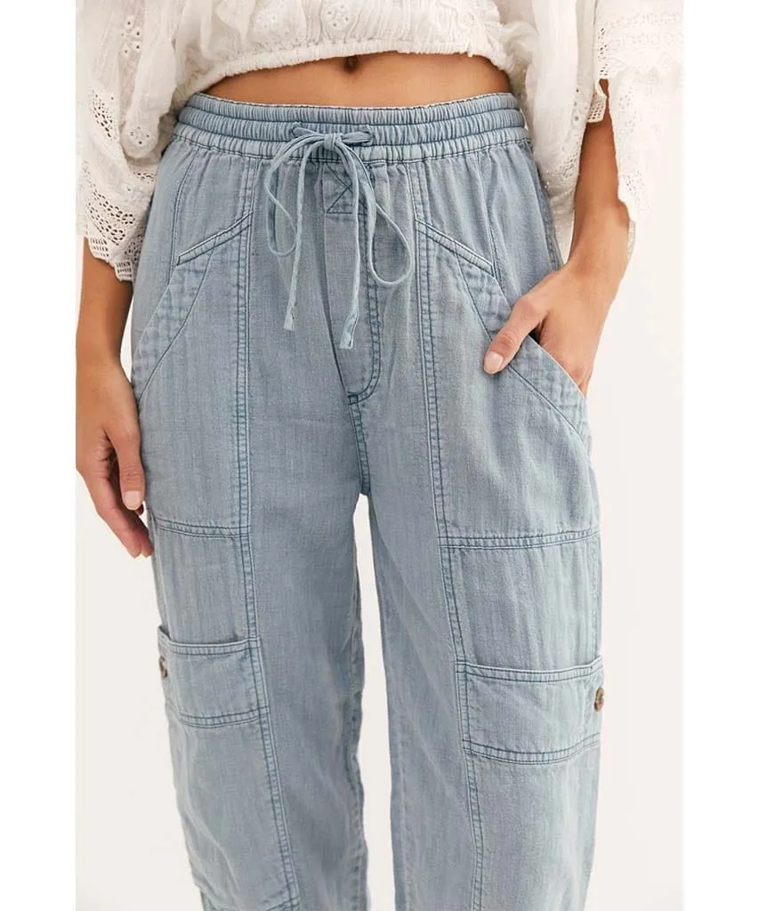 Feelin' Good Utility Pull On Pant Sea Spray