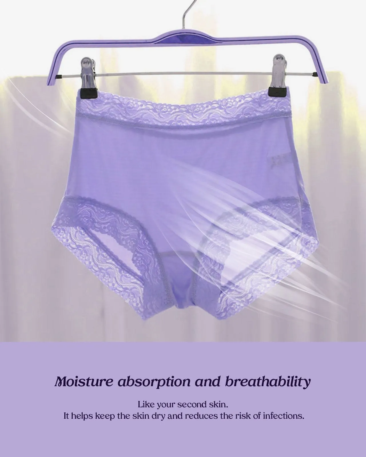 FEELITS Royal Mulberry Silk. Extreme Comfort Mid-Waist Knitted Hipster silk panties For Women