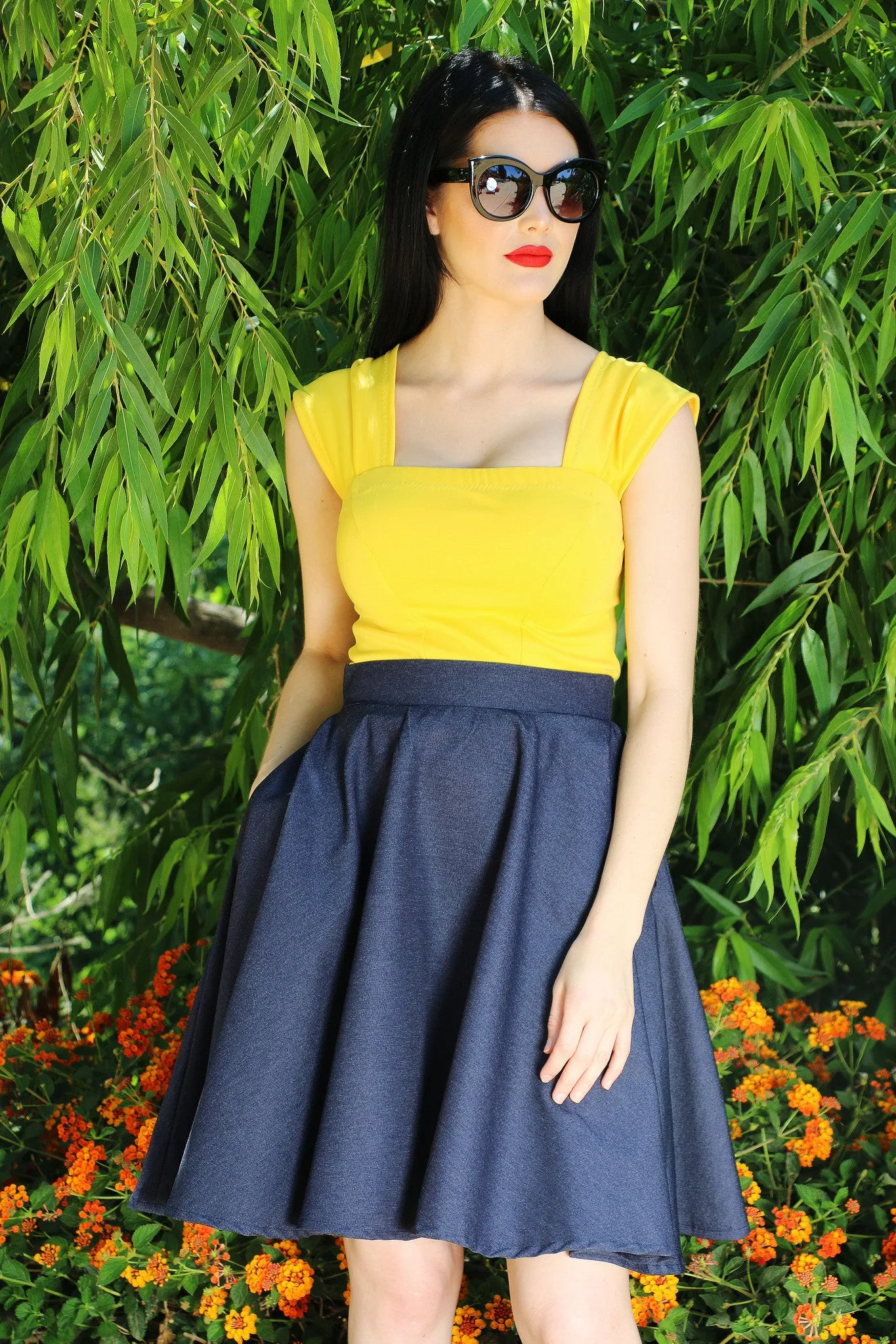 FINAL SALE Alexandra Top in Yellow