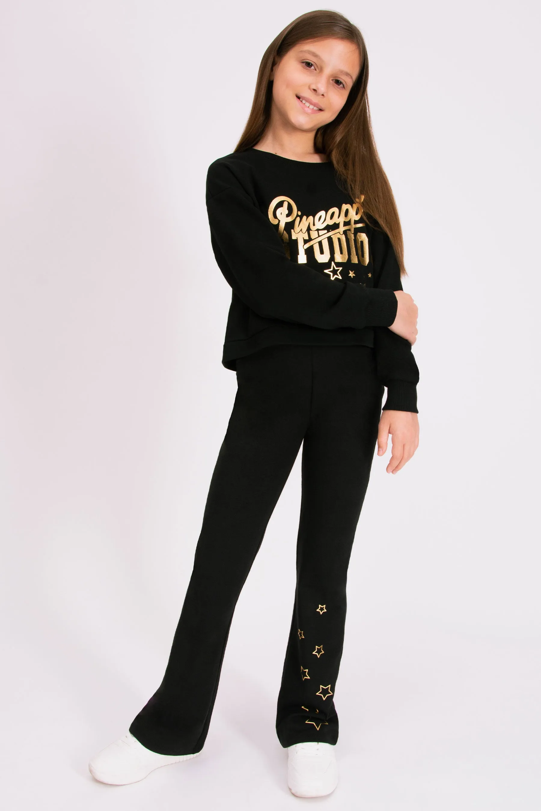 Flare Jersey Trousers with Stars