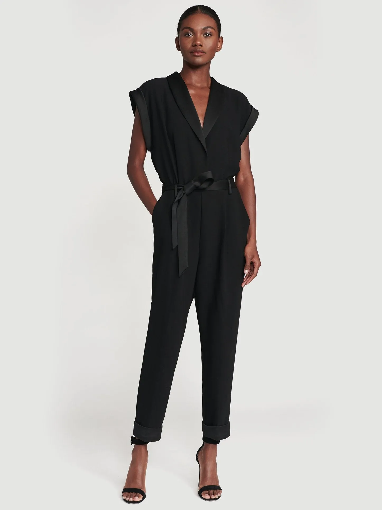 Frame - Tux Jumpsuit in Noir