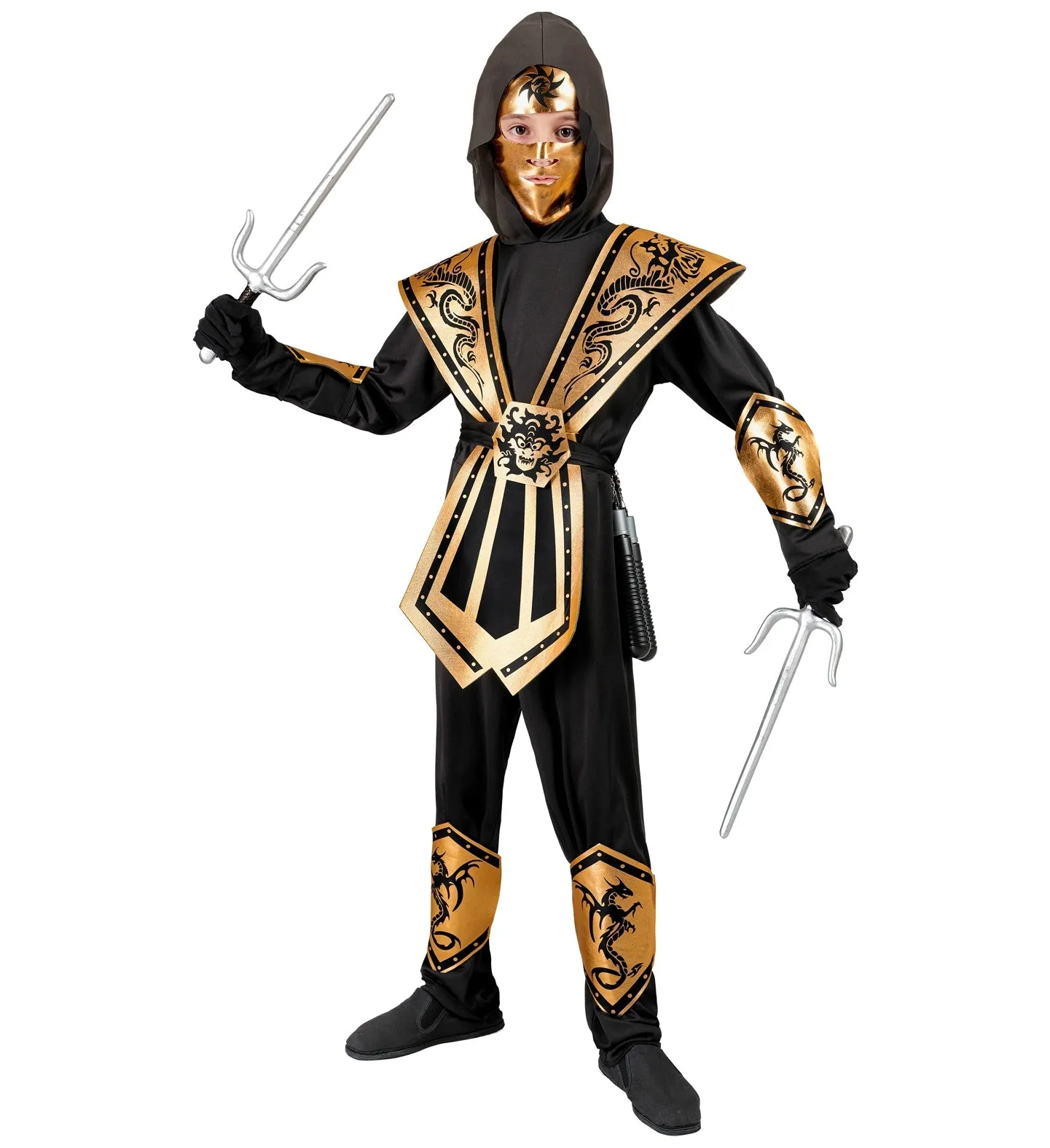 Gold Ninja Costume Kids