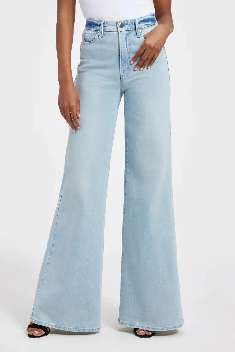 Good Waist Palazzo Jeans Light Blue