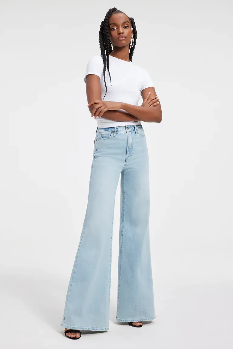 Good Waist Palazzo Jeans Light Blue