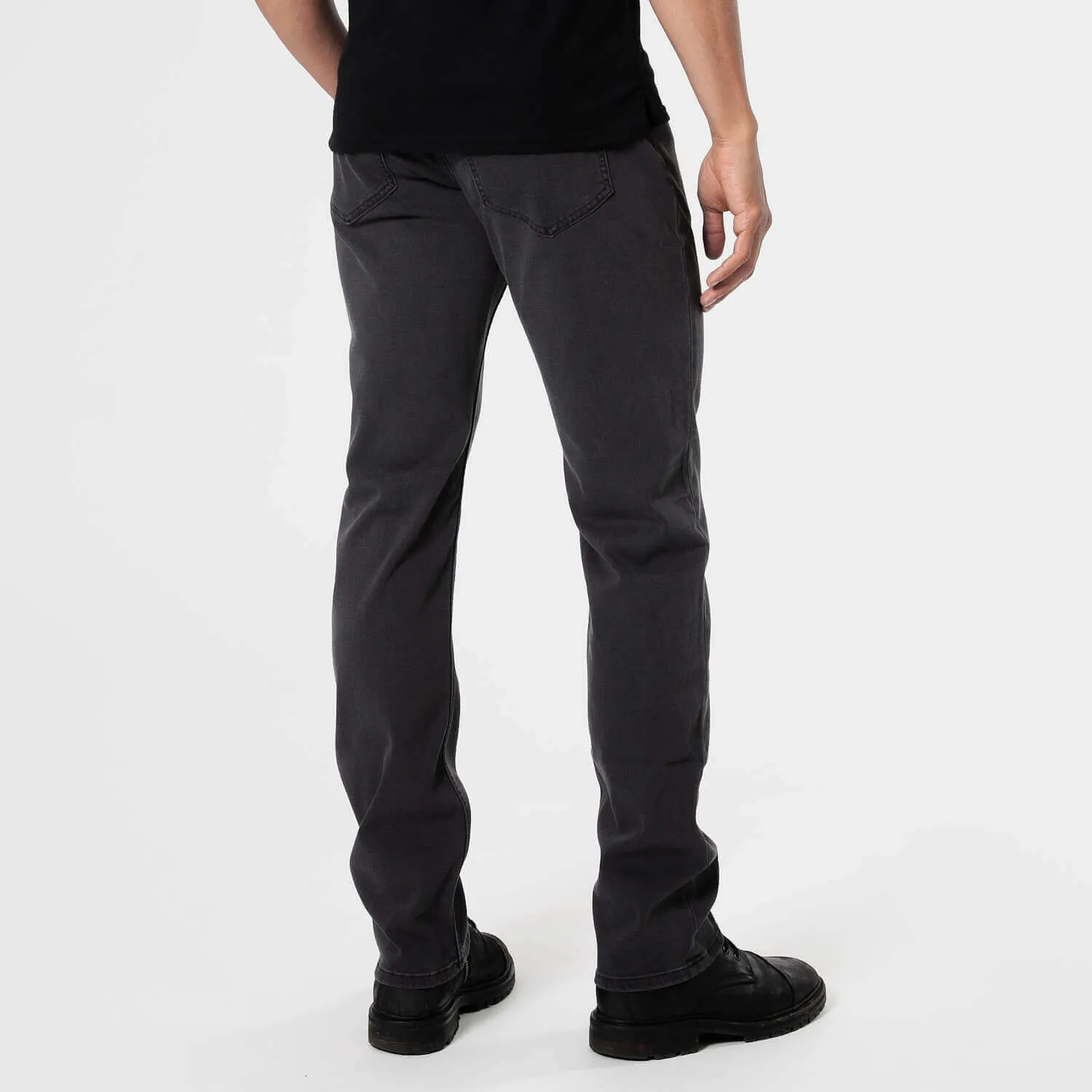 Gray Wash Straight Comfort Stretch Jeans