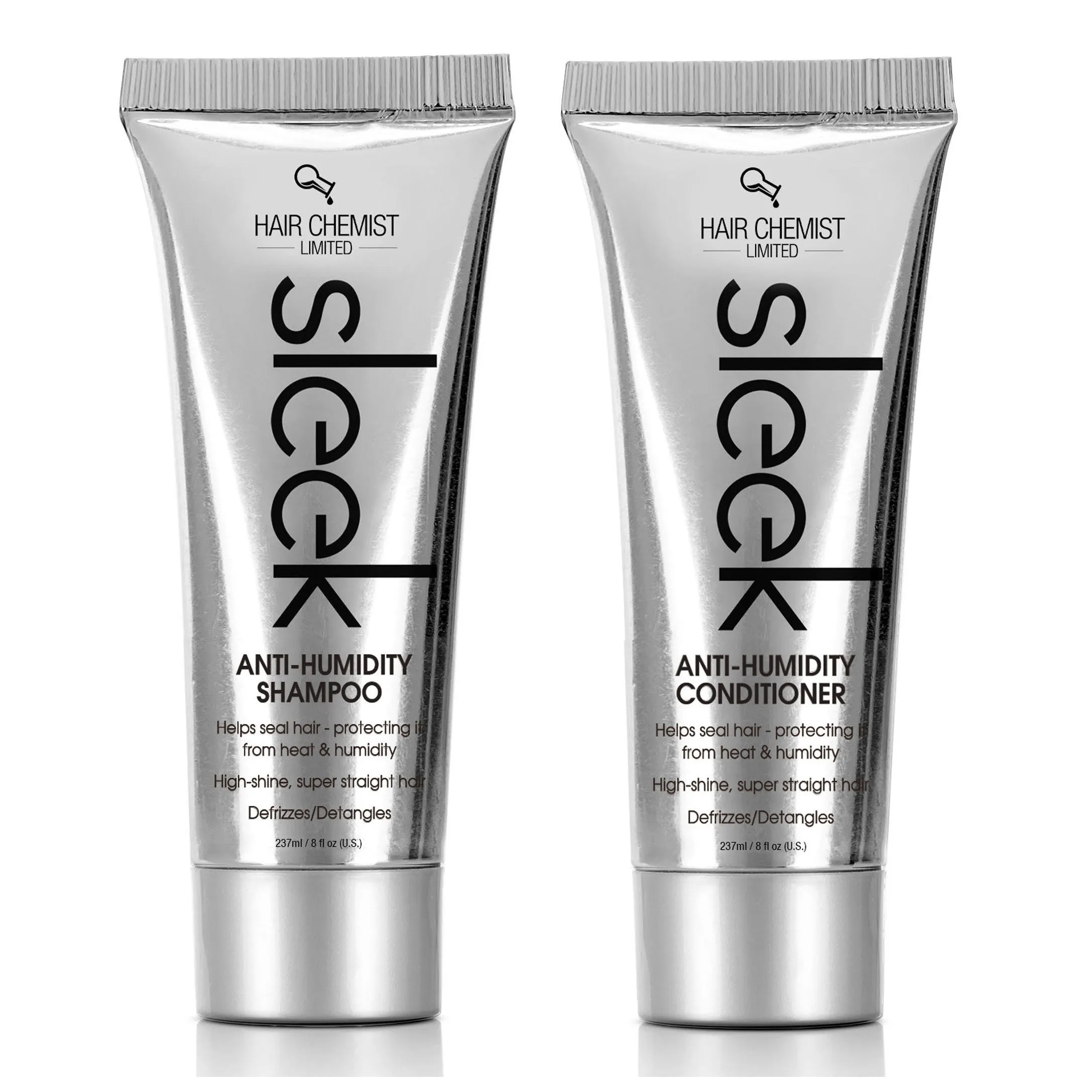 Hair Chemist SLEEK Anti Humidity Shampoo & Conditioner 8 oz. (2-PC SET)