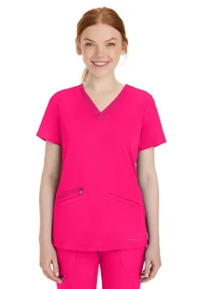 HH Works by Healing Hands Women's Mariah Rib Trim Scrub Top 2530