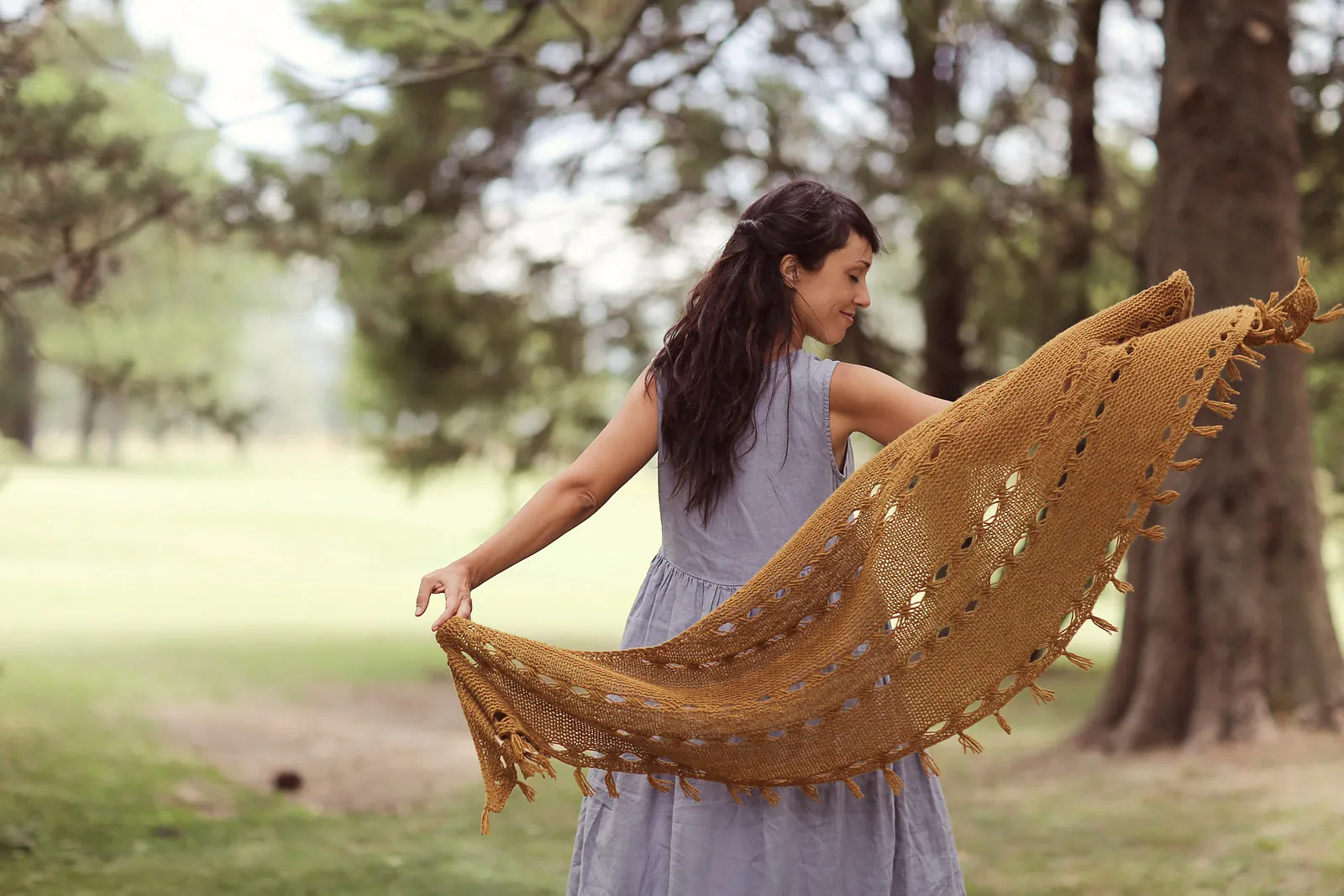 Hipster Shawl, Joji. Print Knitting Pattern