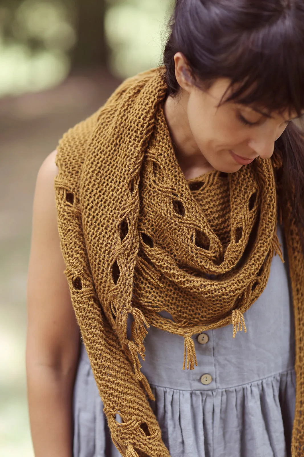 Hipster Shawl, Joji. Print Knitting Pattern