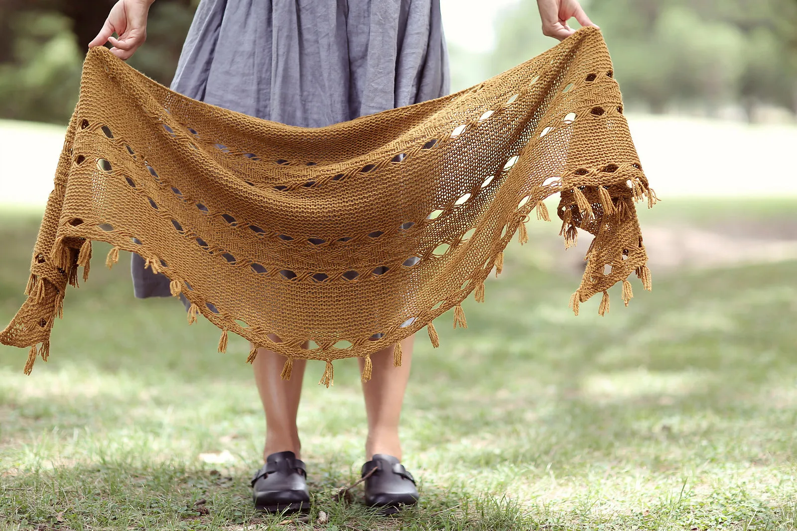 Hipster Shawl, Joji. Print Knitting Pattern