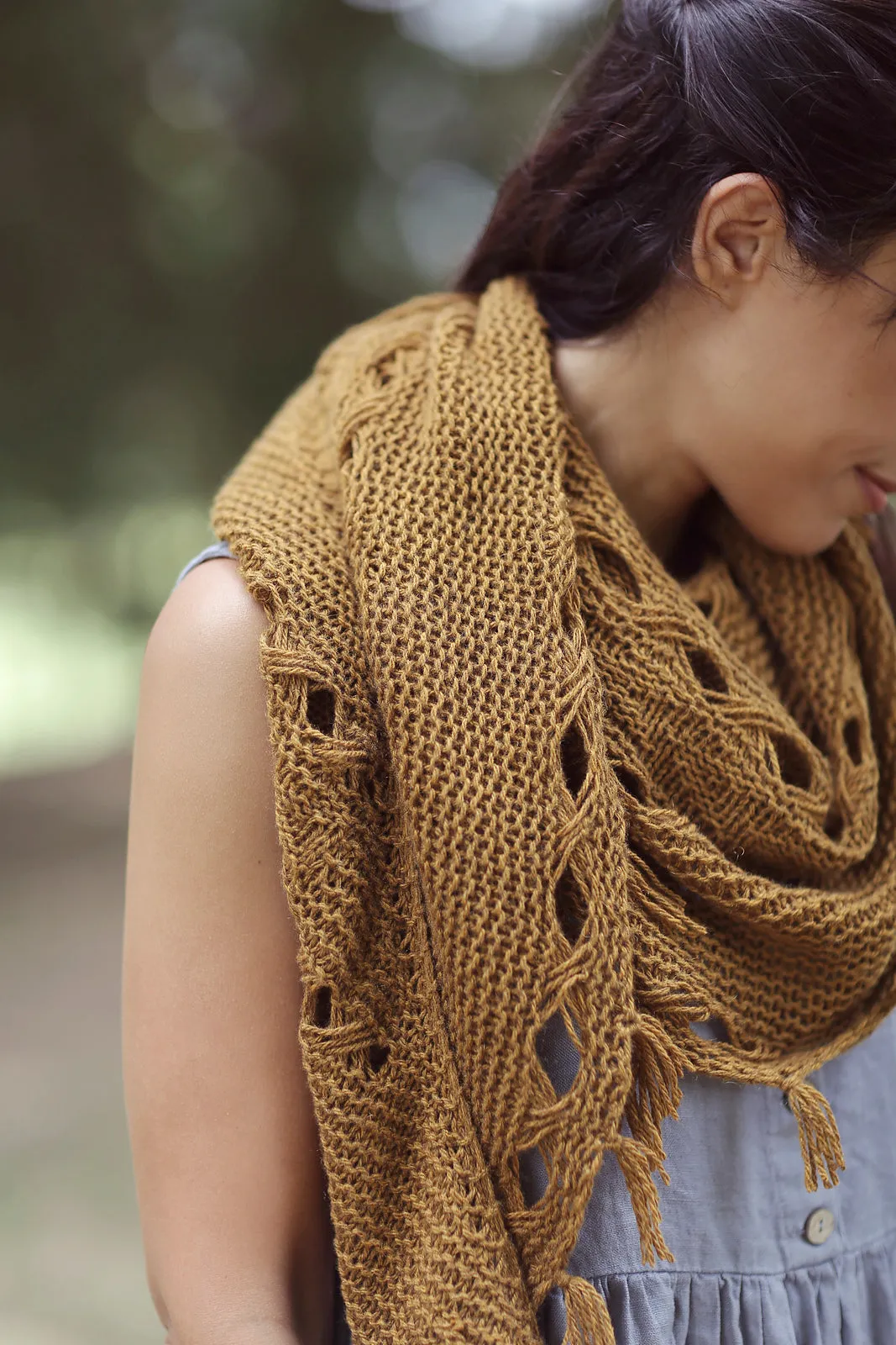 Hipster Shawl, Joji. Print Knitting Pattern