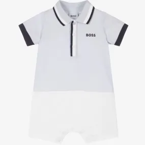 HUGO BOSS - Polo Romper - Blue / White