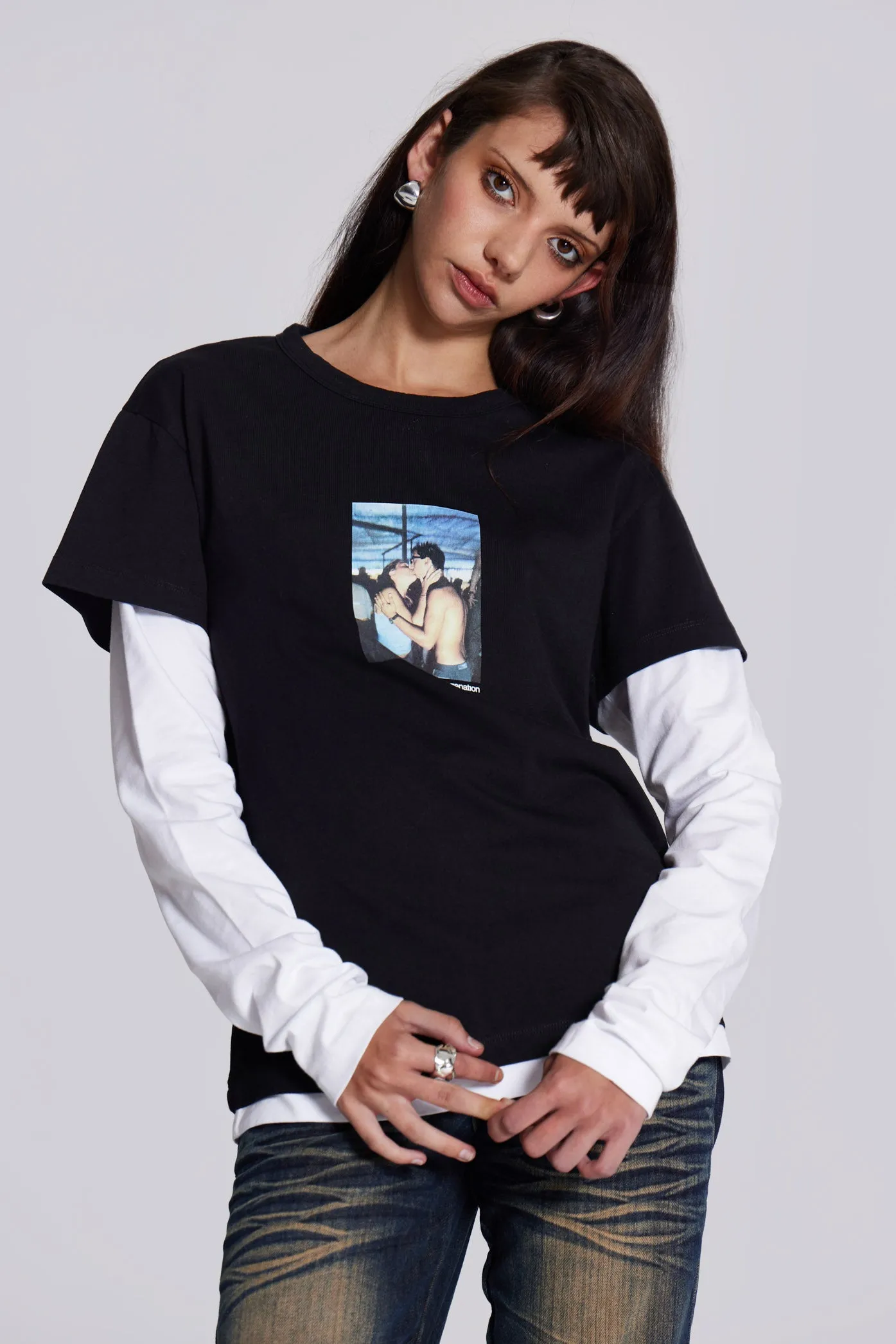 Ibiza Kiss Double Layer Tee