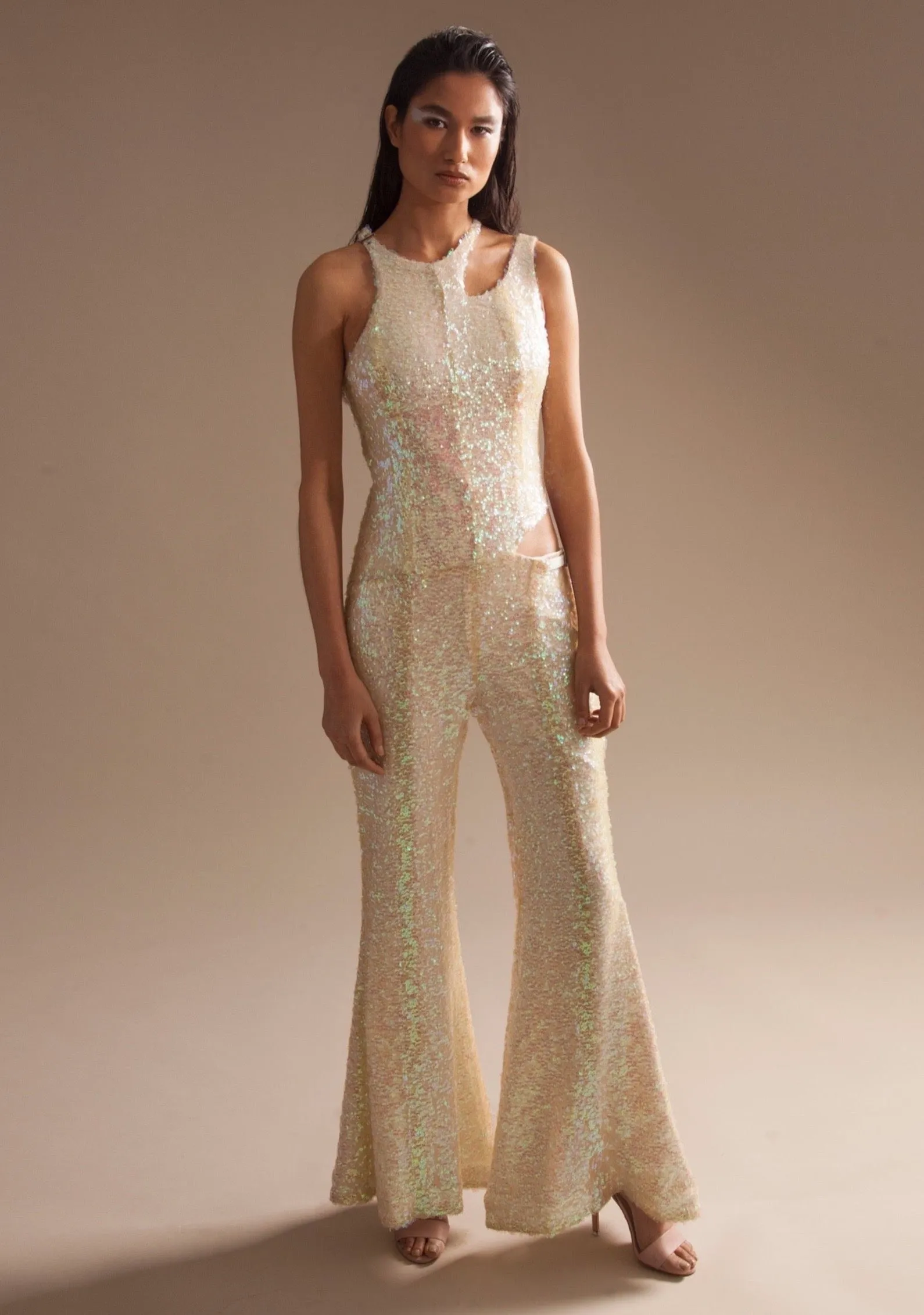 Iridescent Sequins Veruschka Jumpsuit