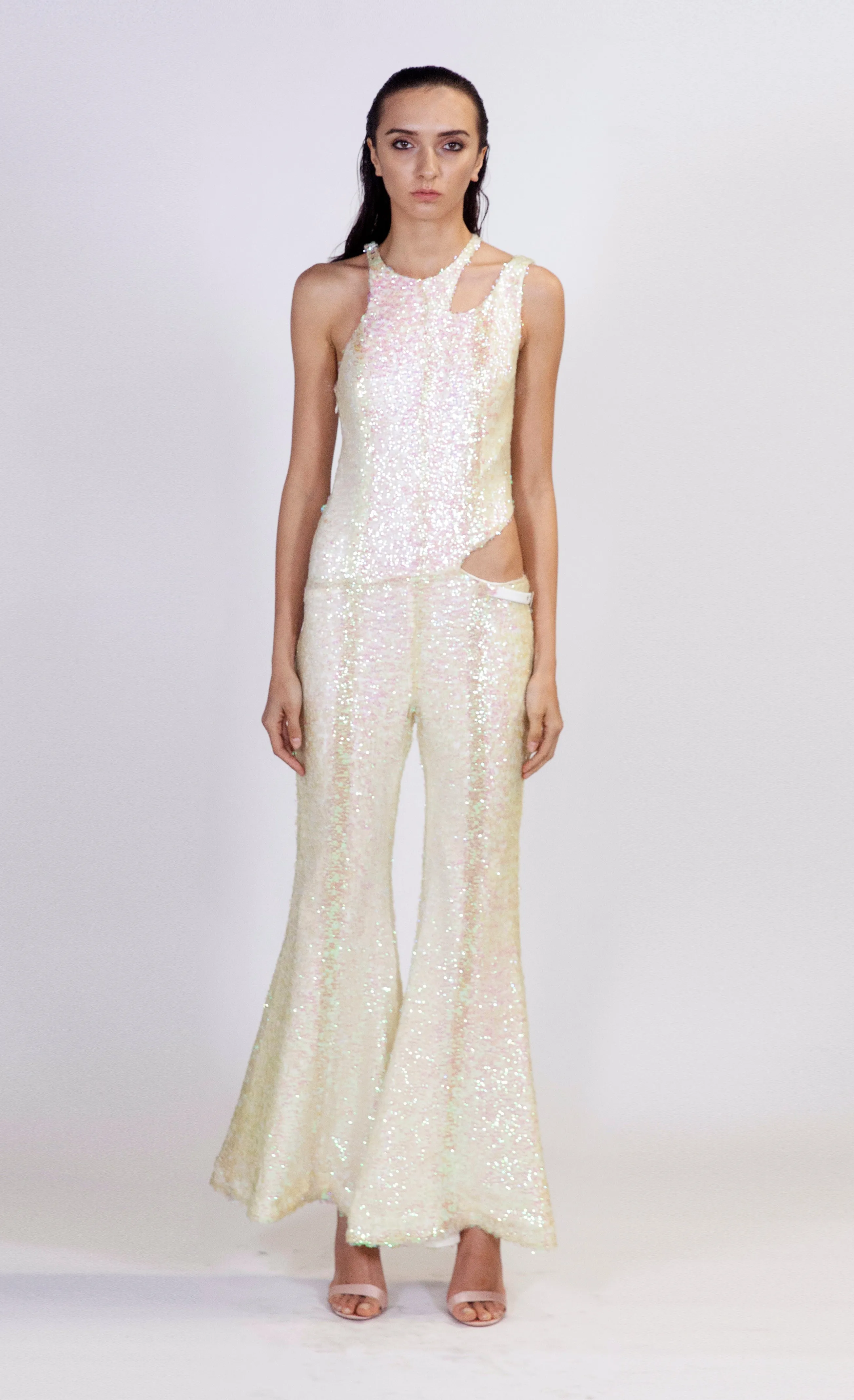 Iridescent Sequins Veruschka Jumpsuit