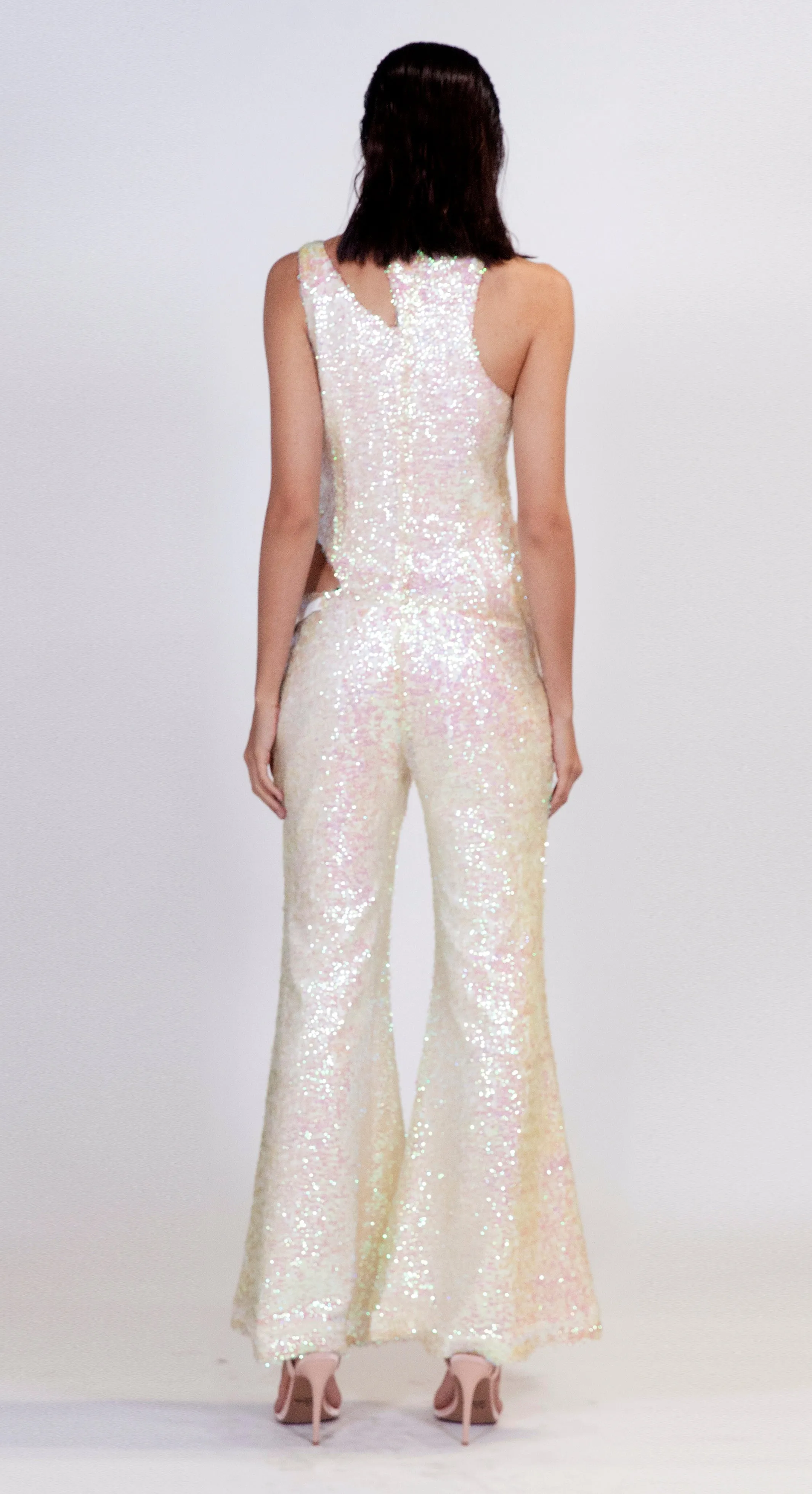 Iridescent Sequins Veruschka Jumpsuit