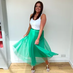 Isabel Tulle Skirt - Green