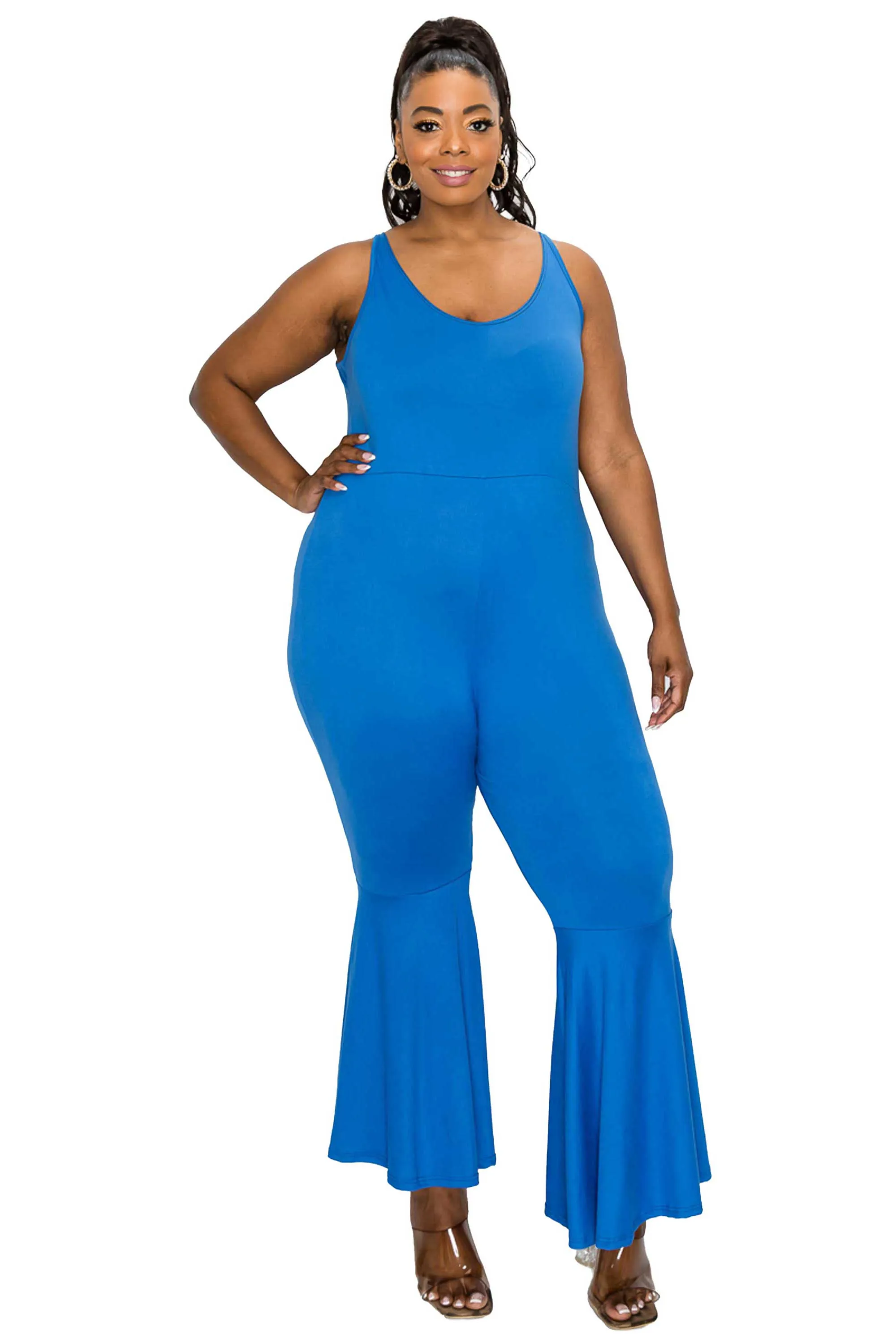 Jalda Flared Leg Tank Jumpsuit