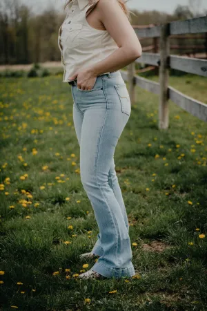 Jennifer High Rise Flare Jean by Kimes Ranch (Light Wash)