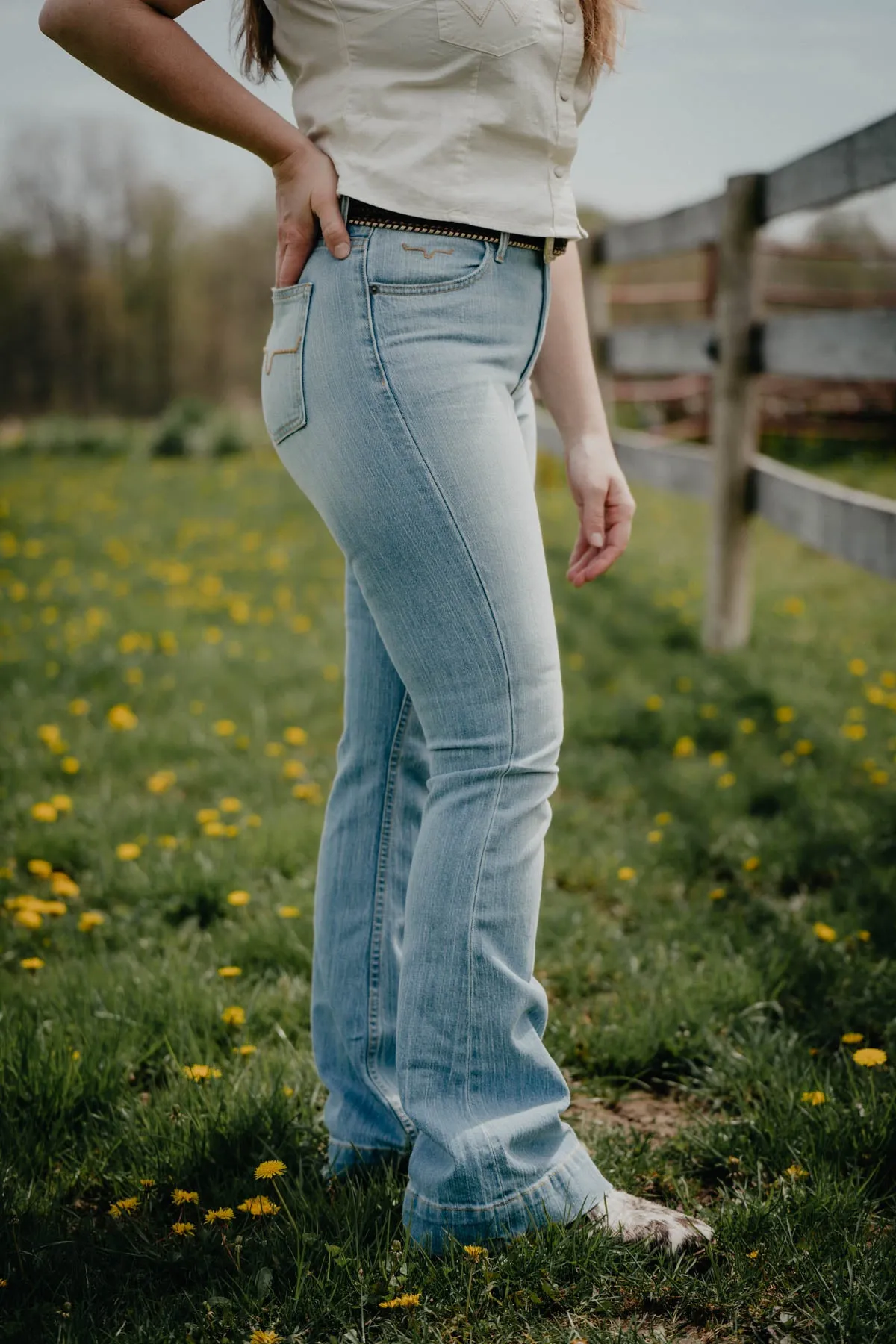 Jennifer High Rise Flare Jean by Kimes Ranch (Light Wash)