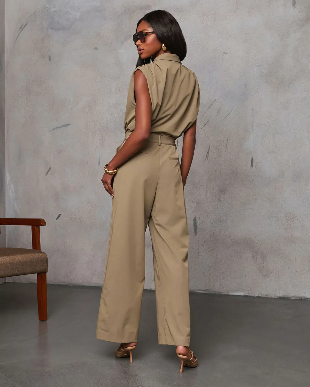 Kason Fitted Waist Utility Jumpsuit