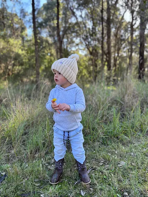 Kids Knitted Beanie | Kookaburra