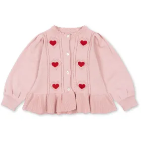 Konges Sløjd Silver Pink Soleil Knit Cardigan Gots