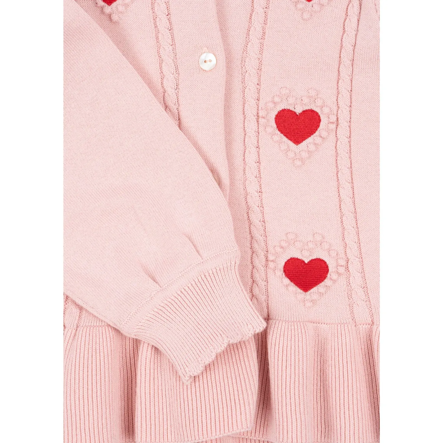 Konges Sløjd Silver Pink Soleil Knit Cardigan Gots