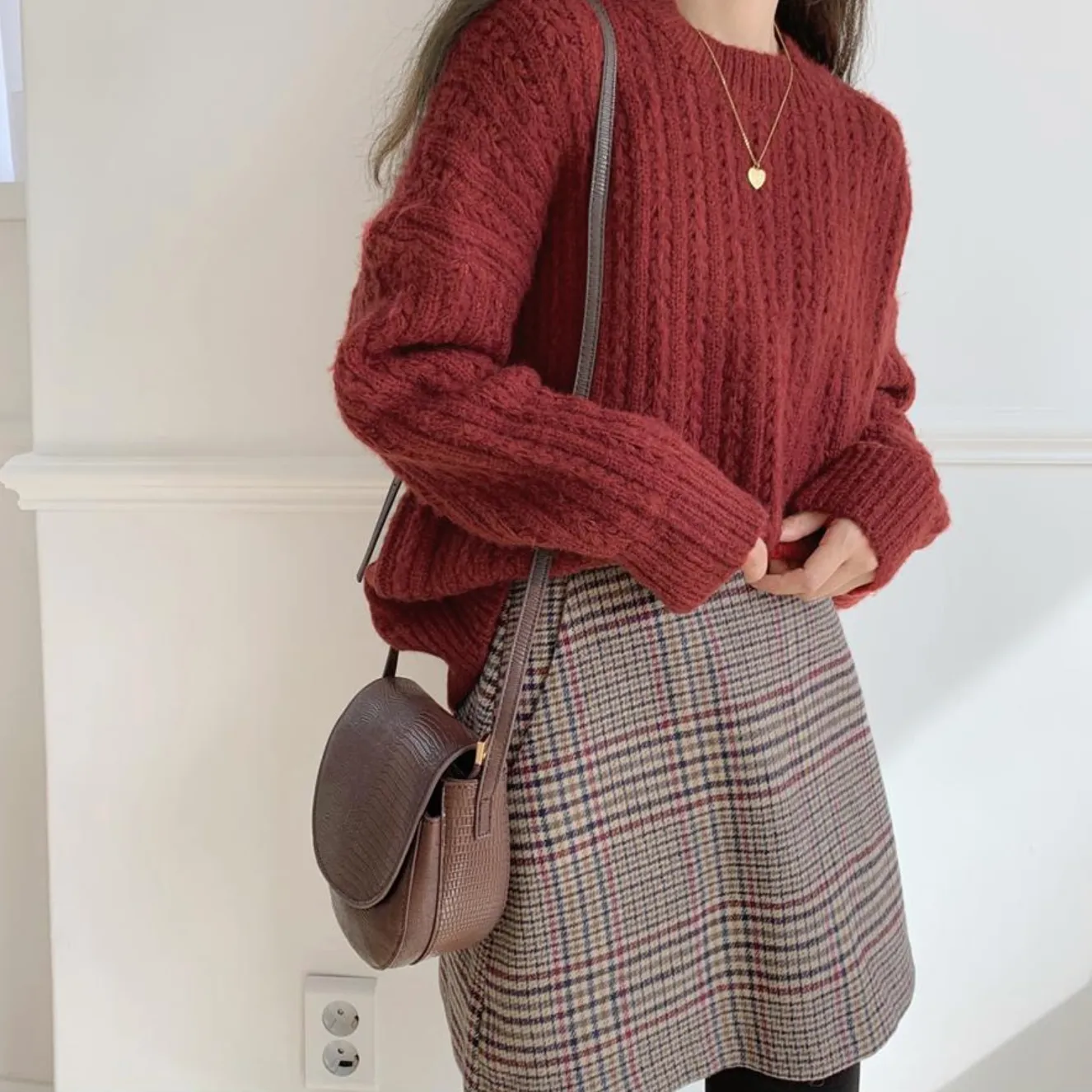 [Korean Style] Gemma Plaid Mini Skirt