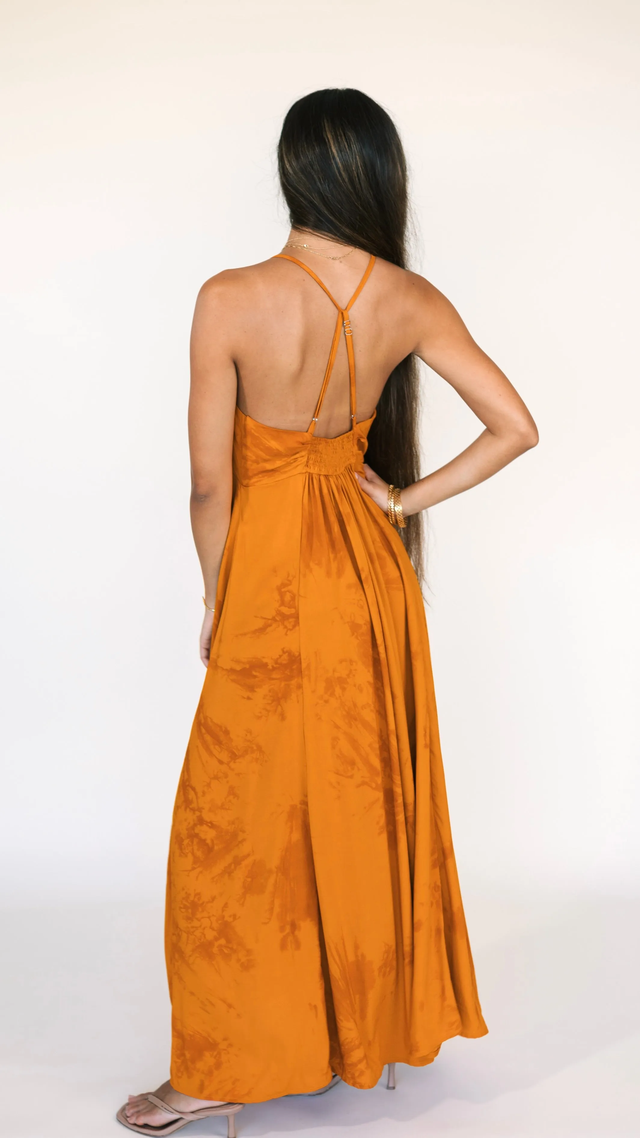 Larch Dress / Tangerine Sunset