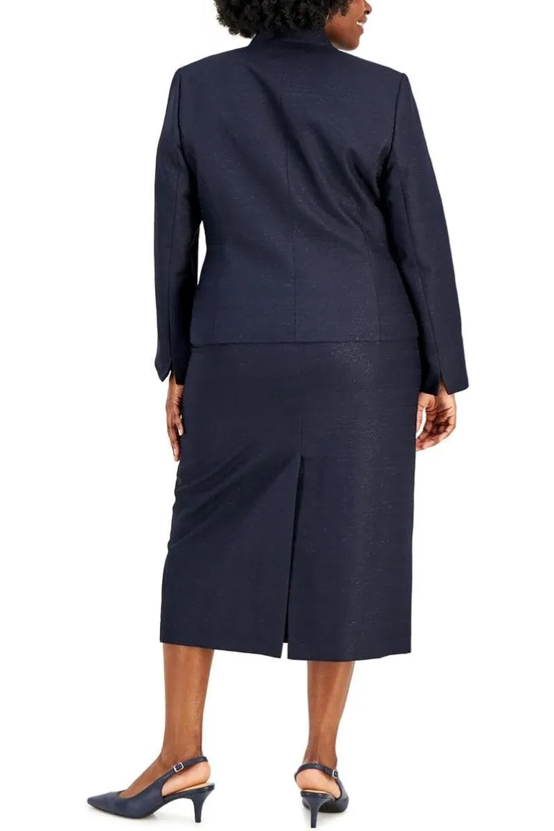 Le Suit Jacket Skirt Suit (Plus Size)