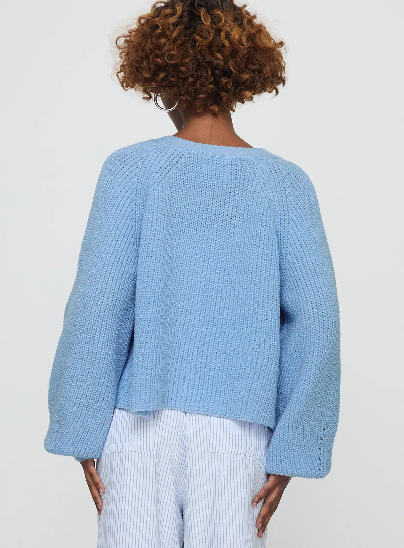 Leskie Cardigan Pale Blue