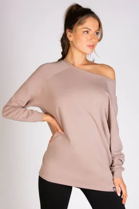 Longline Off Shoulder Sweater