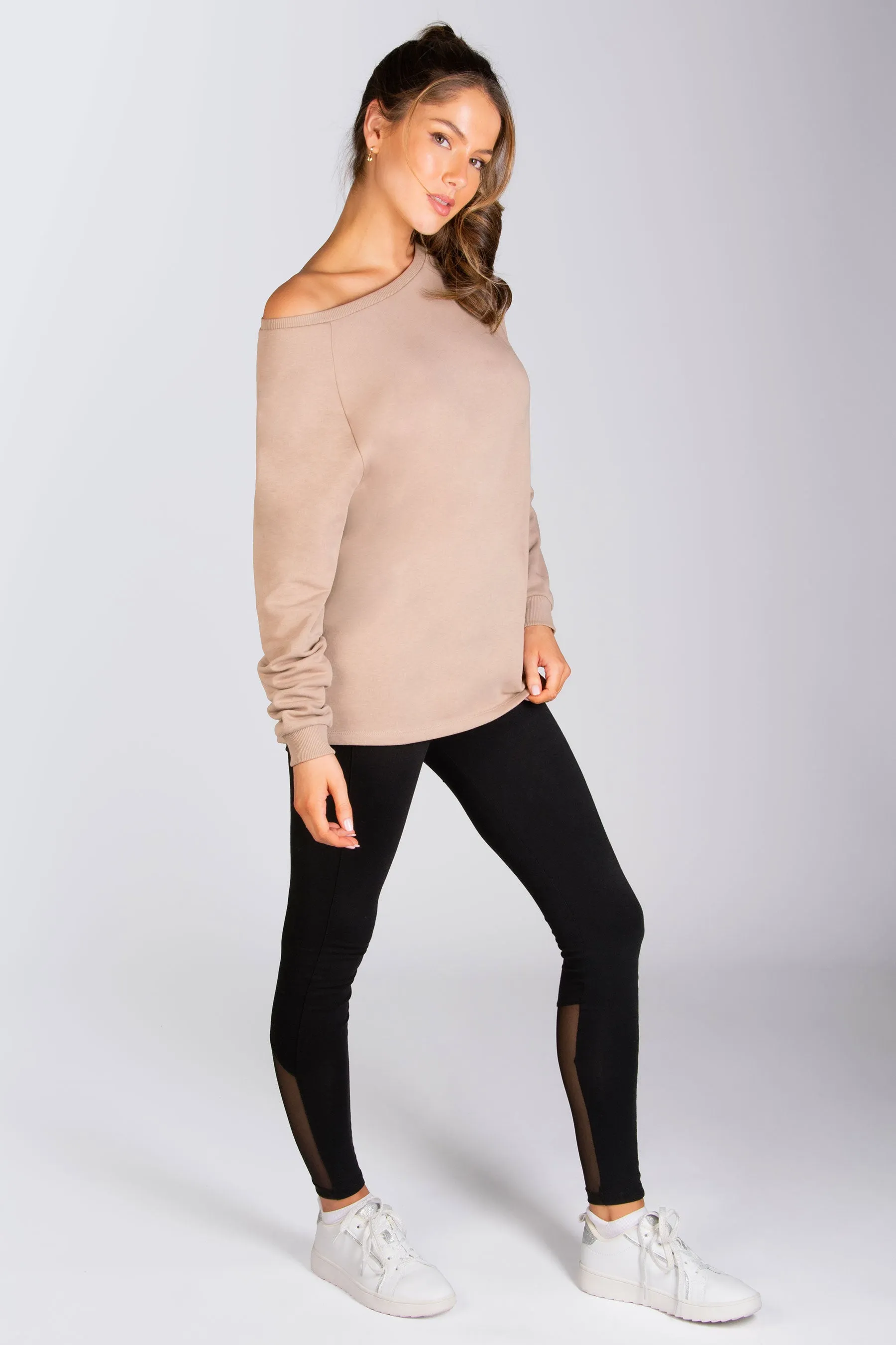 Longline Off Shoulder Sweater