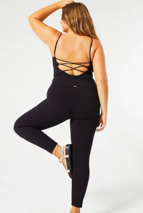 LSPACE GO THE DISTANCE JUMPSUIT BLACK