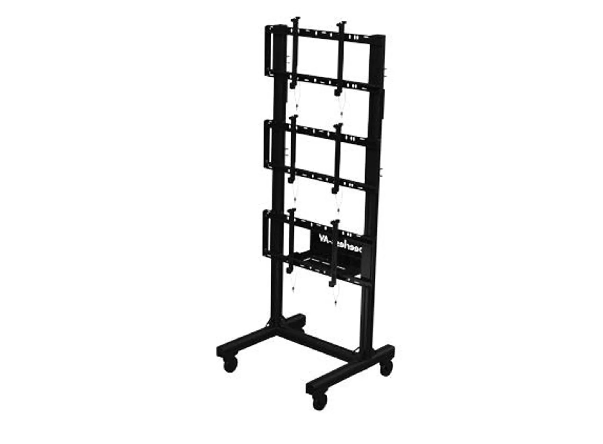 <html>SmartMount<sup>®</sup> Portable Video Wall Cart 1x3 Configuration FOR 46" TO 60" DISPLAYS</html>