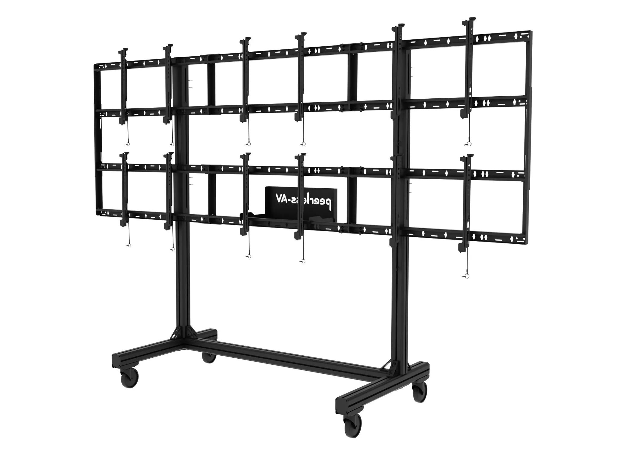 <html>SmartMount<sup>®</sup>Portable Video Wall Cart 2x2 and 3x2 Configuration for 46" to 55" Displays</html>