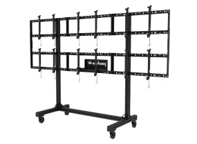 <html>SmartMount<sup>®</sup>Portable Video Wall Cart 2x2 and 3x2 Configuration for 46" to 55" Displays</html>